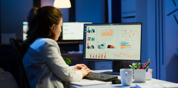 Visualize and analyze data with interactive dashboards.